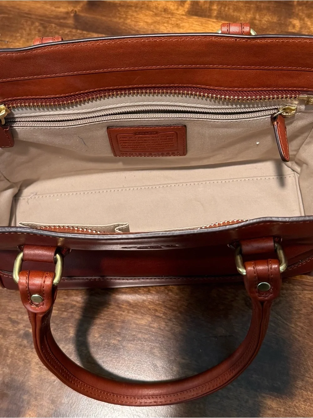 Vintage COACH Brown Leather Shoulder Bag - COACH New York